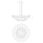 SONNEMAN Chimes Round Double Angled Polished Chrome Chandelier