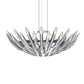 SONNEMAN Chimes Round Double Angled Polished Chrome Chandelier