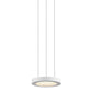 SONNEMAN Chromaglo Spectrum Round LED Satin White Die-Cast Aluminum and Acrylic Shade Pendant Light