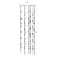 SONNEMAN Constellation Andromeda 24" 96-Light LED 2700K Satin Nickel White Optical Acrylic Shade Chandelier