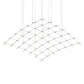 SONNEMAN Constellation Aquarius Major 2700K LED Satin Nickel White Optical Acrylic Shade Chandelier