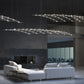 SONNEMAN Constellation Aquarius Major 3000K LED Satin Nickel White Optical Acrylic Shade Chandelier