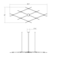 SONNEMAN Constellation Aquarius Minor 2700K LED Satin Nickel Clear Faceted Acrylic Shade Chandelier