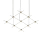 SONNEMAN Constellation Aquarius Minor 3000K LED Satin Nickel White Optical Acrylic Shade Chandelier