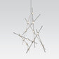 SONNEMAN Constellation Aquila 13-Light 2700K Satin Nickel Chandelier With Clear Faceted Acrylic Shade and 20FT Cord Length