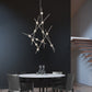 SONNEMAN Constellation Aquila 13-Light 2700K Satin Nickel Chandelier With Clear Faceted Acrylic Shade and 20FT Cord Length