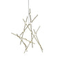 SONNEMAN Constellation Aquila 13-Light 3000K Satin Brass Chandelier With White Optical Acrylic Lens and 10FT Cord Length