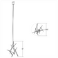 SONNEMAN Constellation Aquila 20-Light 2700K Satin Brass Chandelier With White Optical Acrylic Lens and 20FT Cord Length