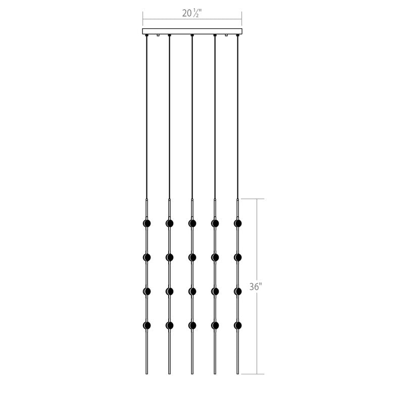 SONNEMAN Constellation Cosmic Cube 20" 100-Light LED 3000K Satin Nickel White Optical Acrylic Shade Chandelier With 10 FT Cord Length