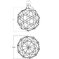 SONNEMAN Constellation Hedron 40-Light LED Polished Black Nickel Clear Faceted Acrylic Shade Chandelier