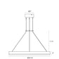 SONNEMAN Corona 24" 3000K Bright Satin Aluminum Optical Acrylic Shade Ring Pendant Light With 6' Cord Length