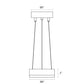 SONNEMAN Corona 6" 3000K Satin Black Optical Acrylic Shade Ring Pendant Light With 20' Cord Length