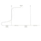 SONNEMAN Counterpoint 4-Light LED Satin White Aluminum With Optical Acrylic Shade Linear Pendant Light