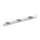 SONNEMAN Crystal Rods 6-Light LED Satin White Frosted White Lens Etched Glass Shade Vanity Bath Bar Lighting