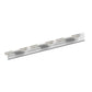 SONNEMAN Crystal Rods 6-Light LED Satin White Ribbed Seeded Crystal Lens Shade Vanity Bath Bar Lighting