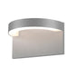 SONNEMAN Cusp LED Textured Gray Aluminum With Frosted Optical Acrylic Shade Wall Sconce