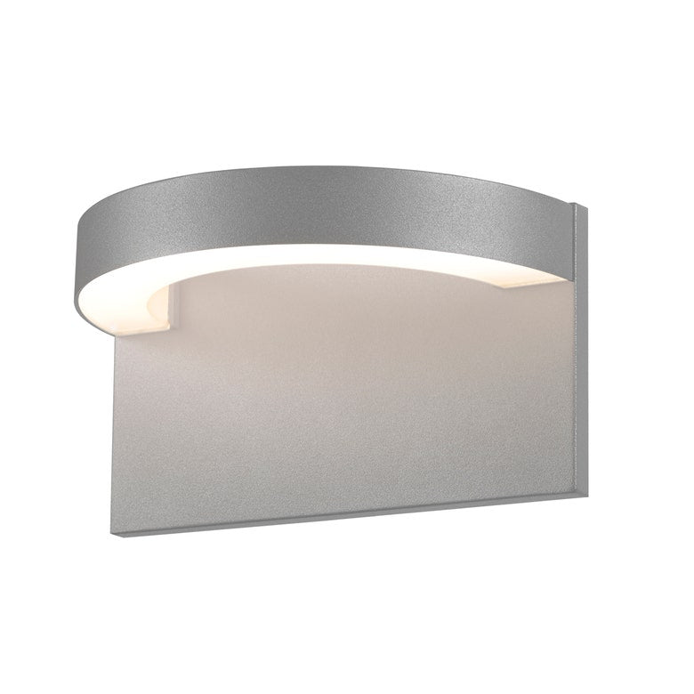 SONNEMAN Cusp LED Textured Gray Aluminum With Frosted Optical Acrylic Shade Wall Sconce