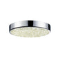 SONNEMAN Dazzle 8" Round LED Polished Chrome Crushed Glass Shade Surface Flush Mount Lighting