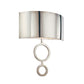 SONNEMAN Dianelli 2-Light SBCFL GU24 Base Polished Nickel Metal Acrylic Shade Wall Sconce