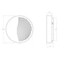 SONNEMAN Dotwave 1-Light LED Small Textured Black Aluminum Shade Round Wall Sconce