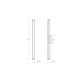 SONNEMAN Fino 18" 1-Light LED 3000K Satin Chrome Optical Acrylic Shade Vanity Bath Bar Lighting