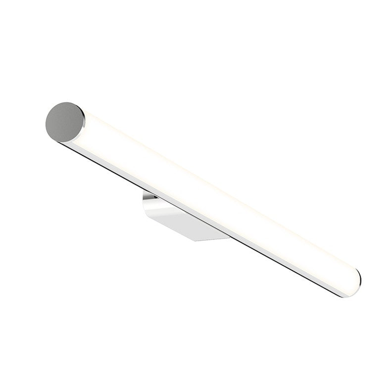 SONNEMAN Fino 18" 1-Light LED 3000K Satin Chrome Optical Acrylic Shade Vanity Bath Bar Lighting