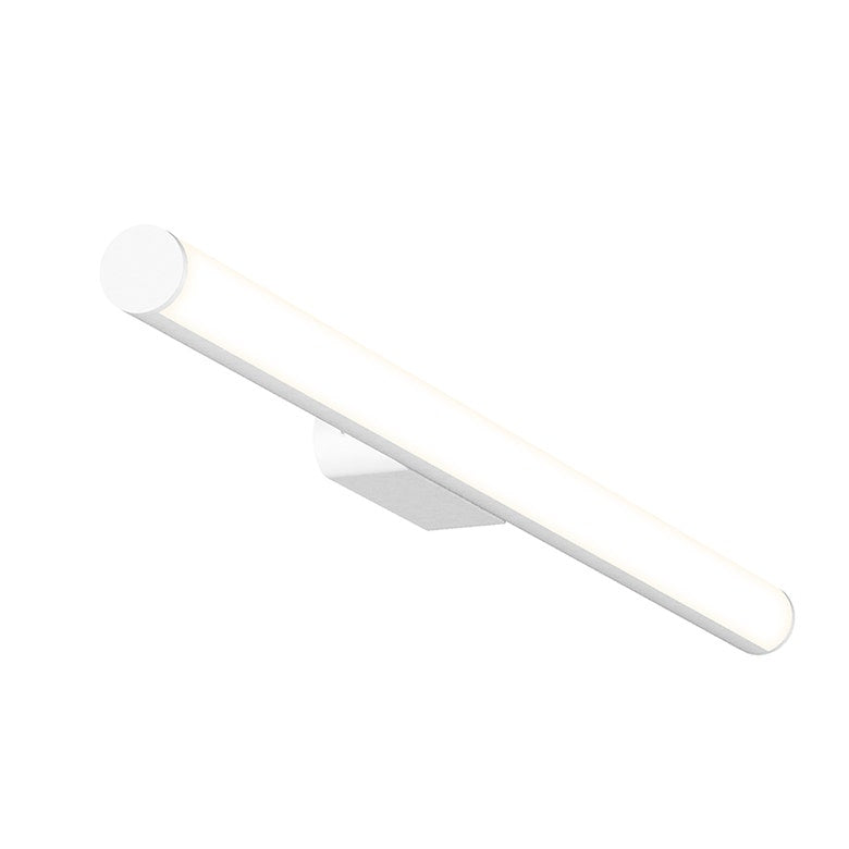 SONNEMAN Fino 18" 1-Light LED 3000K Satin White Optical Acrylic Shade Vanity Bath Bar Lighting