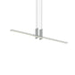 SONNEMAN Fino 2-Light LED Polished Chrome Optical Acrylic Shade Duo Pendant Light