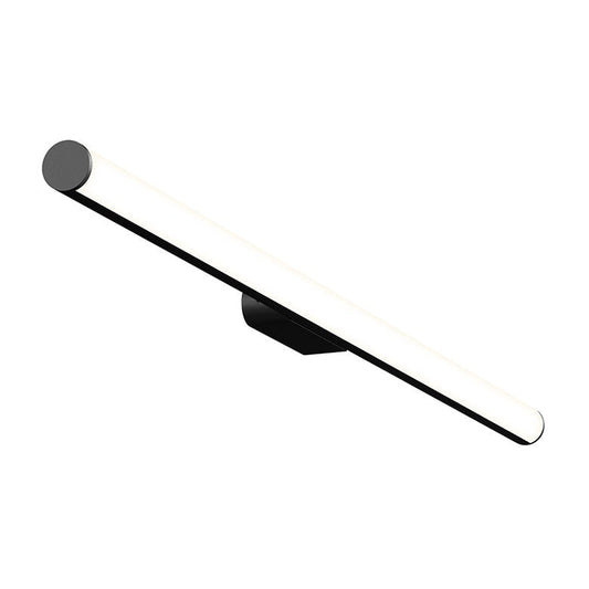 SONNEMAN Fino 24" 1-Light LED 3000K Satin Black Optical Acrylic Shade Vanity Bath Bar Lighting