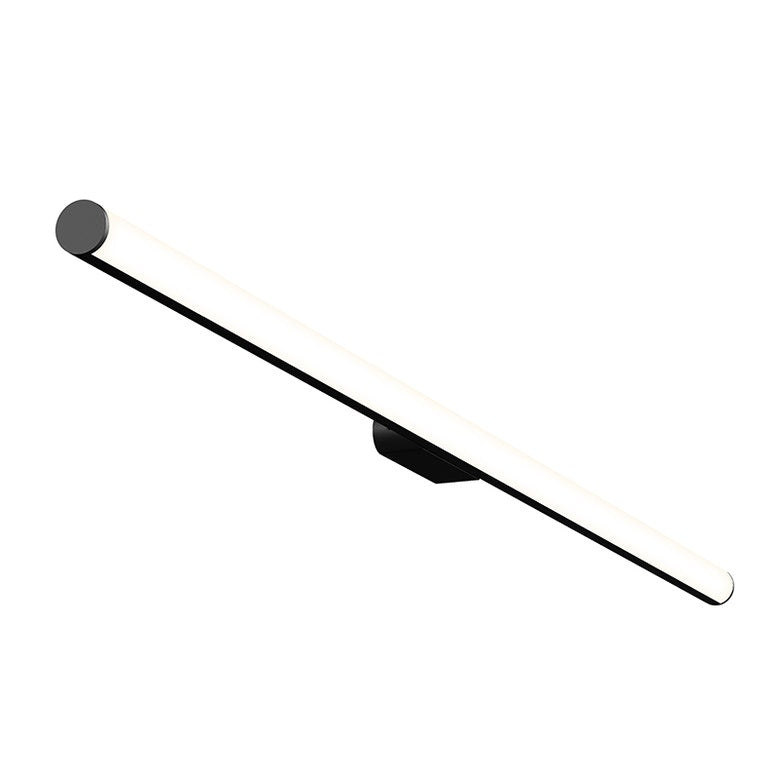 SONNEMAN Fino 32" 1-Light LED 3000K Satin Black Optical Acrylic Shade Vanity Bath Bar Lighting