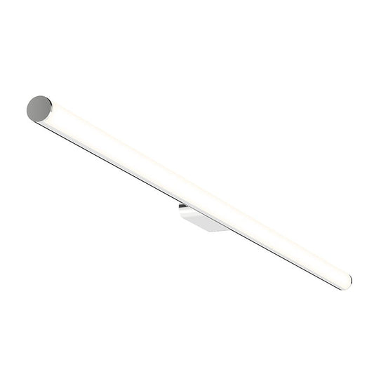 SONNEMAN Fino 32" 1-Light LED 3000K Satin Chrome Optical Acrylic Shade Vanity Bath Bar Lighting