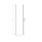 SONNEMAN Fino 32" 1-Light LED 3000K Satin White Optical Acrylic Shade Vanity Bath Bar Lighting