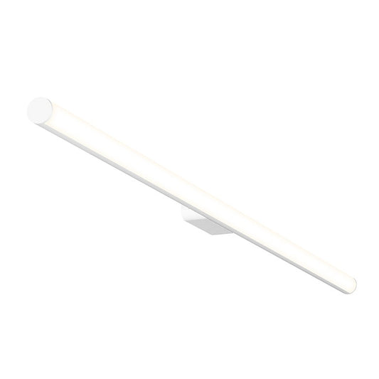 SONNEMAN Fino 32" 1-Light LED 3000K Satin White Optical Acrylic Shade Vanity Bath Bar Lighting