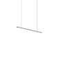 SONNEMAN Fino 36" 1-Light LED 3000K Satin Black White Acrylic Shade Linear Suspension Pendant Light