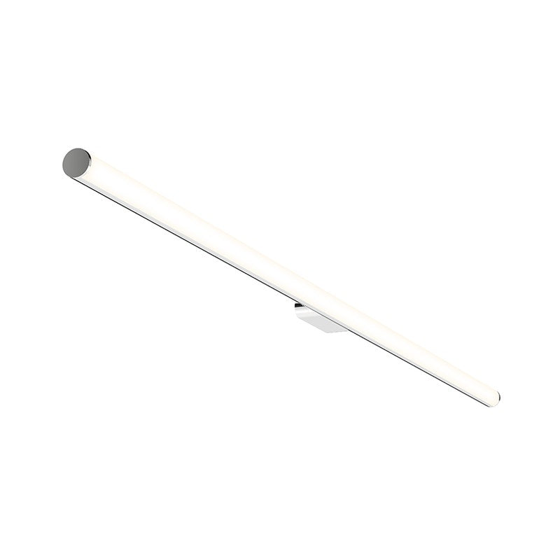 SONNEMAN Fino 40" 1-Light LED 3000K Satin Chrome Optical Acrylic Shade Vanity Bath Bar Lighting