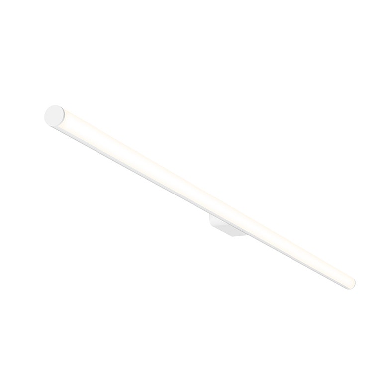SONNEMAN Fino 40" 1-Light LED 3000K Satin White Optical Acrylic Shade Vanity Bath Bar Lighting