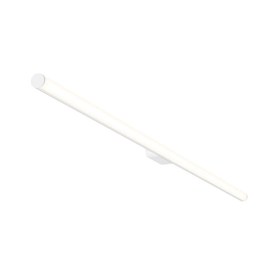 SONNEMAN Fino 40" 1-Light LED 3000K Satin White Optical Acrylic Shade Vanity Bath Bar Lighting