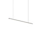 SONNEMAN Fino 48" 1-Light LED 3000K Satin Black White Acrylic Shade Linear Suspension Pendant Light