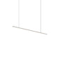 SONNEMAN Fino 48" 1-Light LED 3500K Polished Chrome White Acrylic Shade Linear Suspension Pendant Light