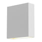 SONNEMAN Flax Box 7" W x 6" H 1-Light LED Textured White Aluminum Shade Wall Sconce