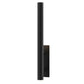 SONNEMAN Flue 30" 2-Light LED Textured Black Aluminum Shade Wall Sconce