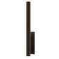 SONNEMAN Flue 30" 2-Light LED Textured Bronze Aluminum Shade Wall Sconce