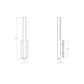 SONNEMAN Flue 30" 2-Light LED Textured White Aluminum Shade Wall Sconce