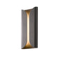 SONNEMAN Folds Integral LED Tall Textured Bronze Aluminum Shade Wall Sconce