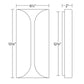 SONNEMAN Folds Integral LED Tall Textured Gray Aluminum Shade Wall Sconce