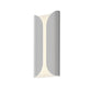 SONNEMAN Folds Integral LED Tall Textured Gray Aluminum Shade Wall Sconce