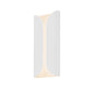 SONNEMAN Folds Integral LED Tall Textured White Aluminum Shade Wall Sconce