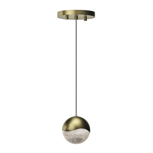SONNEMAN Grapes Single Large LED Brass Round Canopy Pendant Light