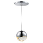 SONNEMAN Grapes Single Large LED Polished Chrome Round Canopy Pendant Light