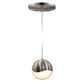 SONNEMAN Grapes Single Large LED Satin Nickel Round Canopy Pendant Light